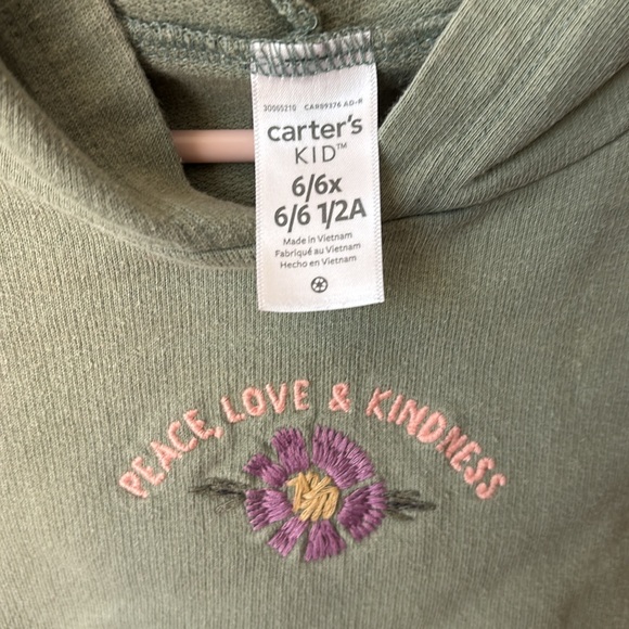 Carters Green Hooded Sweater - Picture 4 of 4